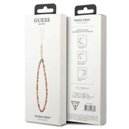 Guess pakabukas GUSTGMPP Telefono dirželis daugiaspalvis rožinis/daugiaspalvis rožinis Heishi Beads