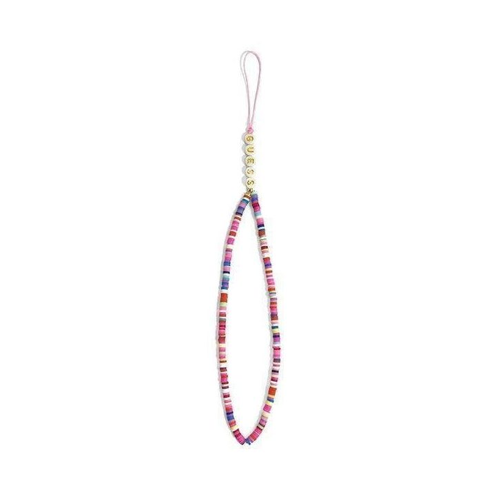 Guess pakabukas GUSTGMPP Telefono dirželis daugiaspalvis rožinis/daugiaspalvis rožinis Heishi Beads