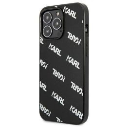 Karl Lagerfeld KLHCP13LPULMBK3 iPhone 13 Pro / 13 6,1 deklas Juodos spalvos/juodas Allover