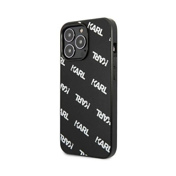 Karl Lagerfeld KLHCP13LPULMBK3 iPhone 13 Pro / 13 6,1 deklas Juodos spalvos/juodas Allover