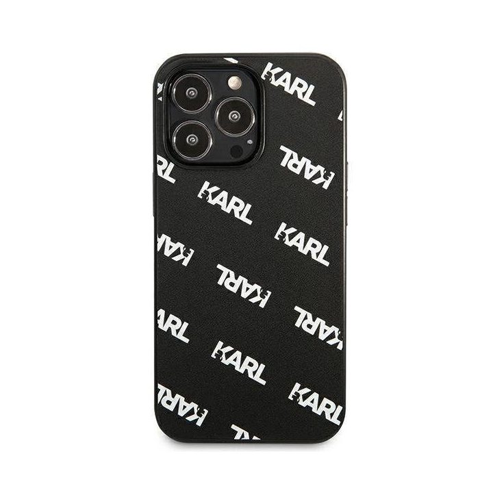 Karl Lagerfeld KLHCP13LPULMBK3 iPhone 13 Pro / 13 6,1 deklas Juodos spalvos/juodas Allover