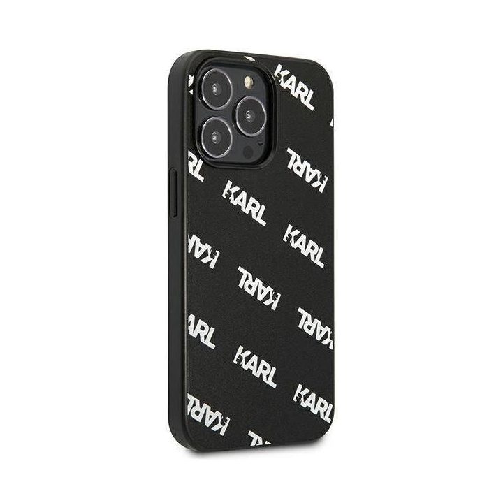 Karl Lagerfeld KLHCP13LPULMBK3 iPhone 13 Pro / 13 6,1 deklas Juodos spalvos/juodas Allover