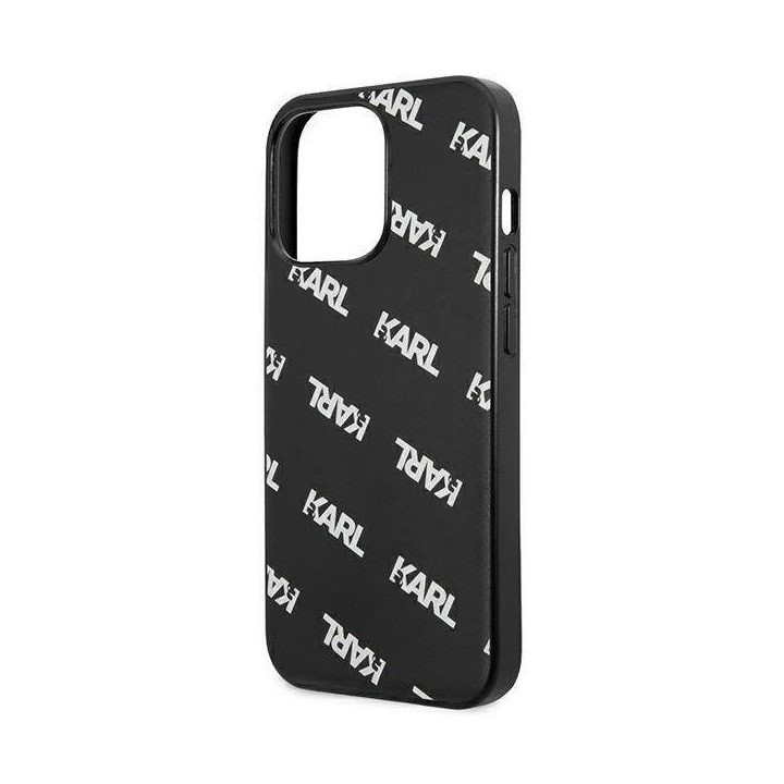 Karl Lagerfeld KLHCP13LPULMBK3 iPhone 13 Pro / 13 6,1 deklas Juodos spalvos/juodas Allover