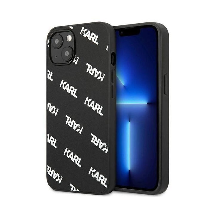 Karl Lagerfeld KLHCP13SPULMBK3 iPhone 13 mini 5,4 deklas juodas/juodas Allover
