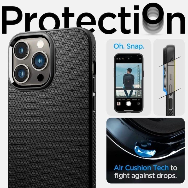 Spigen LIQUID AIR IPHONE 14 PRO MATINIAI BLACK
