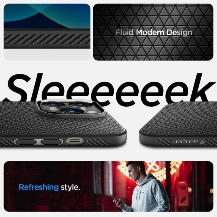 Spigen LIQUID AIR IPHONE 14 PRO MATINIAI BLACK
