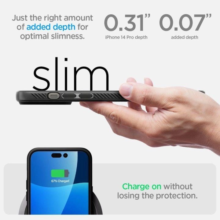 Spigen LIQUID AIR IPHONE 14 PRO MATINIAI BLACK