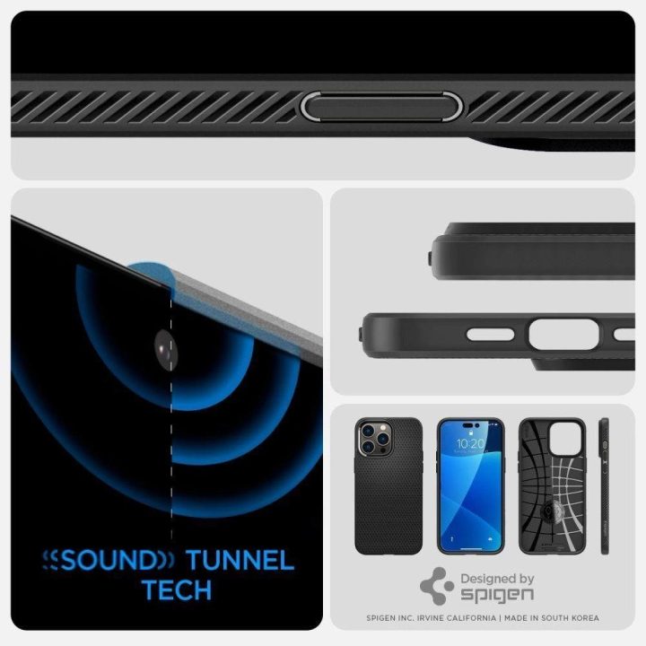 Spigen LIQUID AIR IPHONE 14 PRO MATINIAI BLACK