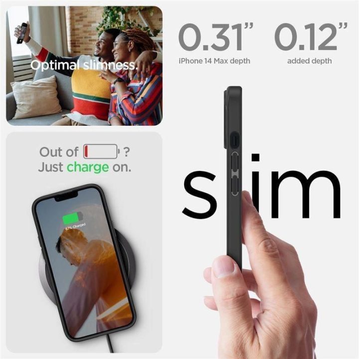 Spigen ULTRA HYBRID IPHONE 14 Plus matinės juodos spalvos