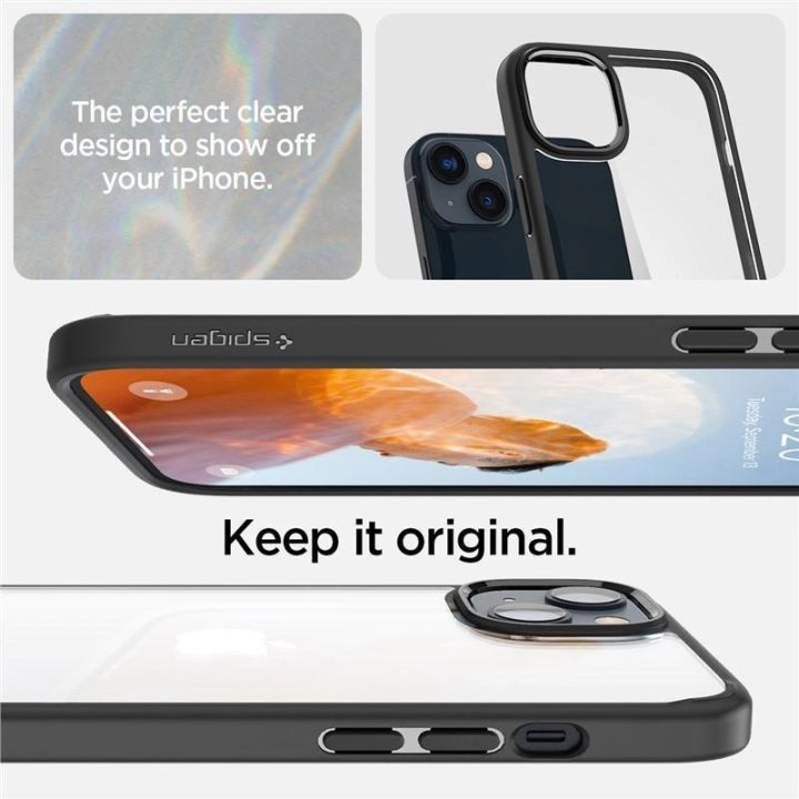 Spigen ULTRA HYBRID IPHONE 14 Plus matinės juodos spalvos
