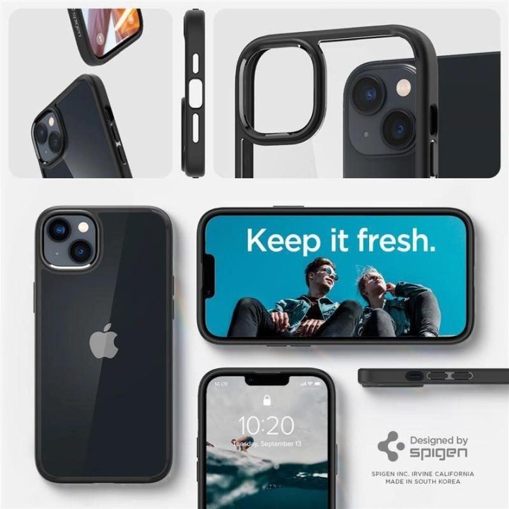 Spigen ULTRA HYBRID IPHONE 14 Plus matinės juodos spalvos