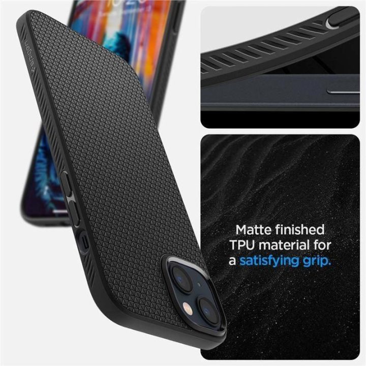 Spigen LIQUID AIR IPHONE 14 PLUS MATINIAI BLACK
