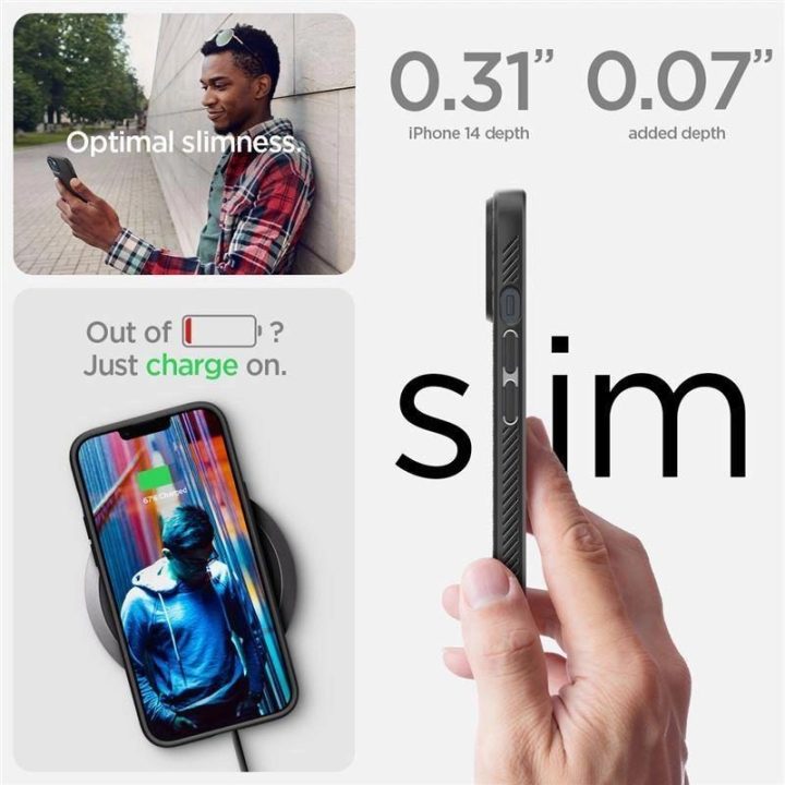 Spigen LIQUID AIR IPHONE 14 PLUS MATINIAI BLACK