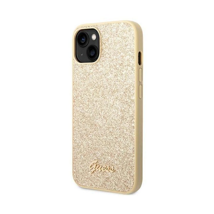 Guess GUHCP14MHGGSHD iPhone 14 Plus 6,7 złoty/gold deklas Glitter Script