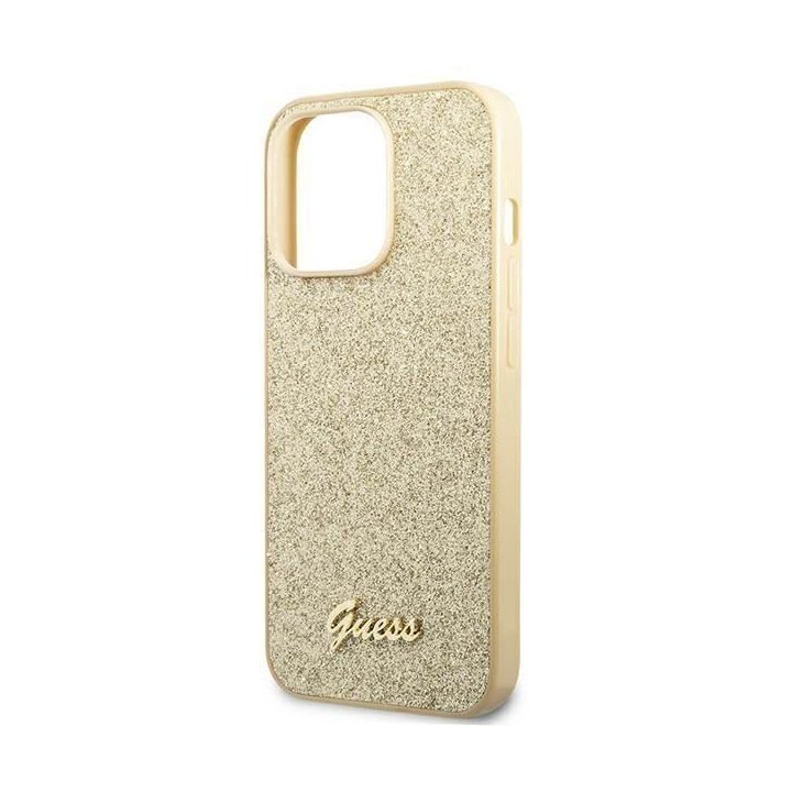iPhone 14 Pro 6,1 aukso spalvos deklas Glitter Script