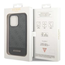 Guess GUHCP14XG4GLGR iPhone 14 Pro Max 6,7 pilkos/pilkos spalvos deklas 4G Stripe Collection