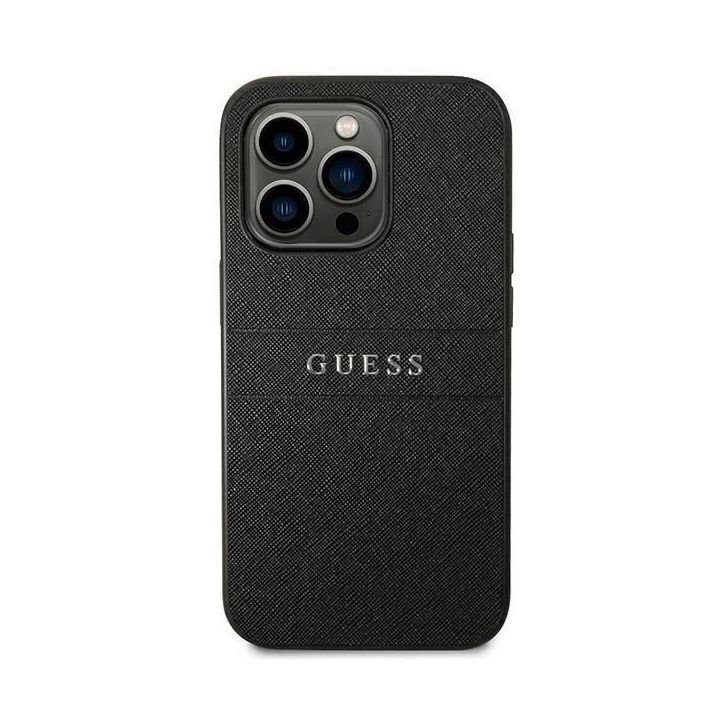 iPhone 14 Pro 6.1 juodas/juodas Saffiano dirželis