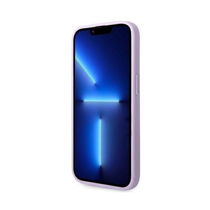 Guess GUHCP14LPSASBPU iPhone 14 Pro 6.1 fioletowy/purple Saffiano dirželis