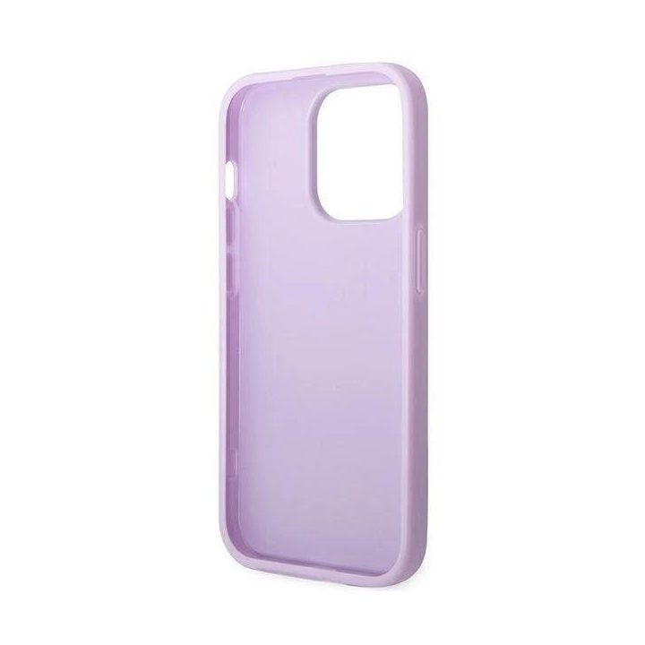 Guess GUHCP14LPSASBPU iPhone 14 Pro 6.1 fioletowy/purple Saffiano dirželis