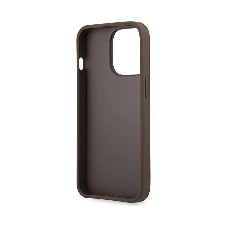 Guess GUHCP14L4GMGBR iPhone 14 Pro 6,1 brązowy/brown hardcase 4G Big Metal Logo