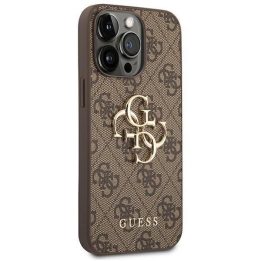 Guess GUHCP14X4GMGBR iPhone 14 Pro Max 6,7 brązowy/brown hardcase 4G Big Metal Logo