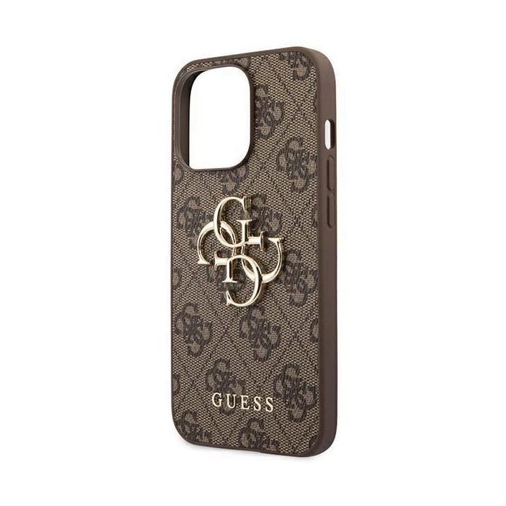 Guess GUHCP14X4GMGBR iPhone 14 Pro Max 6,7 brązowy/brown hardcase 4G Big Metal Logo