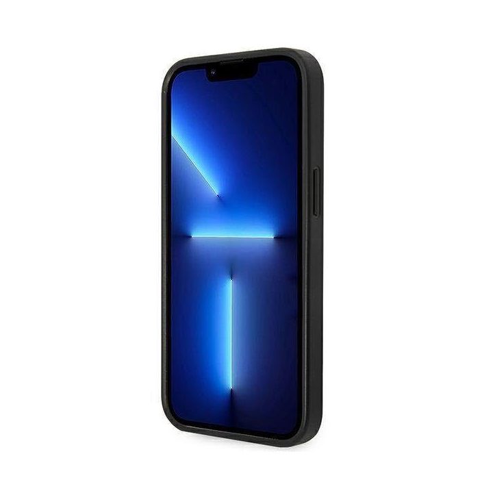Karl Lagerfeld KLHCP14MSAPCHK iPhone 14 Plus 6.7 deklas juodas/juodas Saffiano Choupette Head Patch