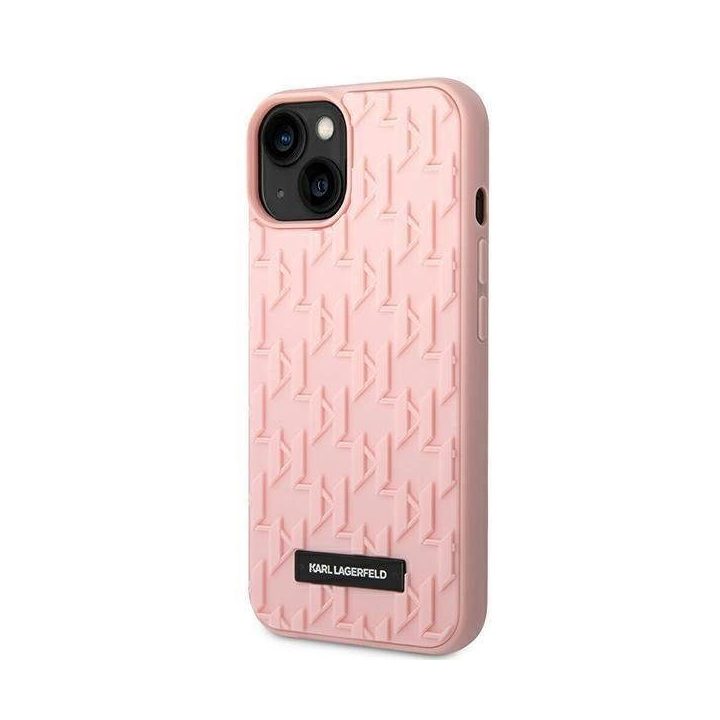 Karl Lagerfeld KLHCP14MRUPKLPP iPhone 14 Plus 6.7 deklas rožinis/rožinis 3D Monogram