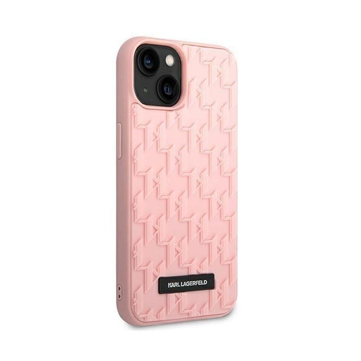 Karl Lagerfeld KLHCP14MRUPKLPP iPhone 14 Plus 6.7 deklas rožinis/rožinis 3D Monogram