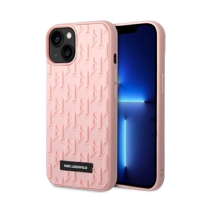Karl Lagerfeld KLHCP14MRUPKLPP iPhone 14 Plus 6.7 deklas rožinis/rožinis 3D Monogram