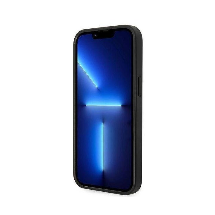 Karl Lagerfeld KLHCP14MSAPKHG iPhone 14 Plus 6,7 sidabrinis/sidabrinis deklas Saffiano Karl`s Head Patch