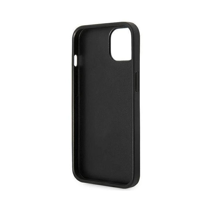 Karl Lagerfeld KLHCP14MSAPKHG iPhone 14 Plus 6,7 sidabrinis/sidabrinis deklas Saffiano Karl`s Head Patch