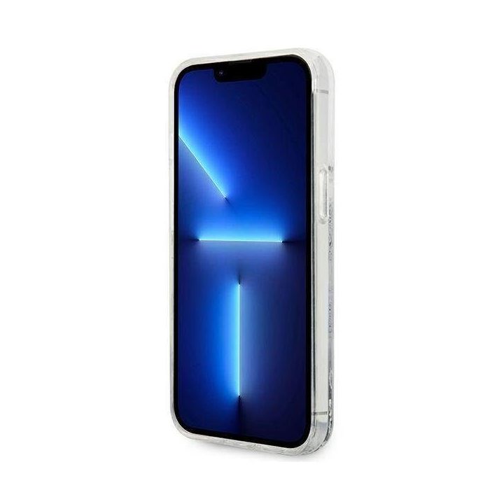 Karl Lagerfeld KLHCP14LLBKLCS iPhone 14 Pro 6,1 sidabrinis/sidabrinis deklas Liquid Glitter Big KL