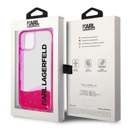 Karl Lagerfeld KLHCP14MLCKVF iPhone 14 Plus 6,7 różowy/pink deklas Liquid Glitter Elong