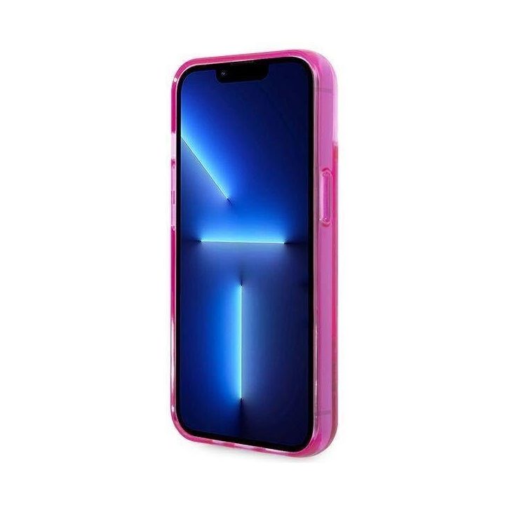 Karl Lagerfeld KLHCP14MLCKVF iPhone 14 Plus 6,7 różowy/pink deklas Liquid Glitter Elong