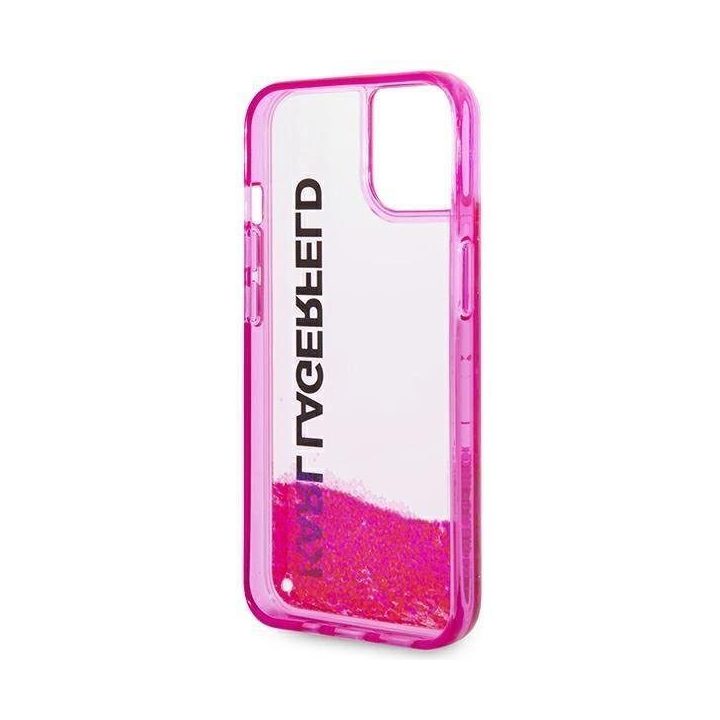 Karl Lagerfeld KLHCP14MLCKVF iPhone 14 Plus 6,7 różowy/pink deklas Liquid Glitter Elong