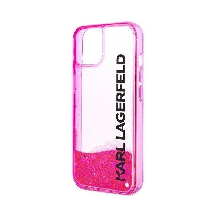Karl Lagerfeld KLHCP14MLCKVF iPhone 14 Plus 6,7 różowy/pink deklas Liquid Glitter Elong