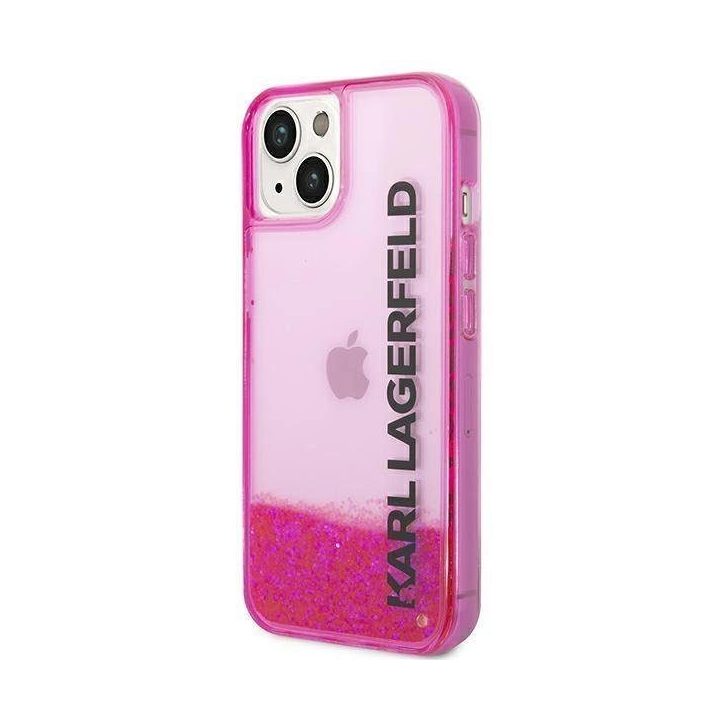 Karl Lagerfeld KLHCP14MLCKVF iPhone 14 Plus 6,7 różowy/pink deklas Liquid Glitter Elong