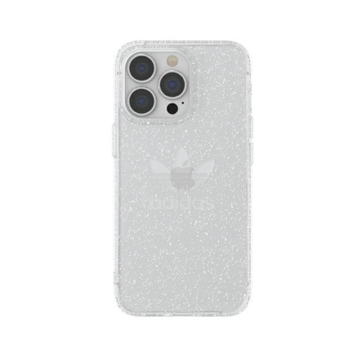 Adidas OR apsauginis iPhone 13 Pro / 13 6,1 skaidrus korpusas su blizgučiais, skaidrus 47120