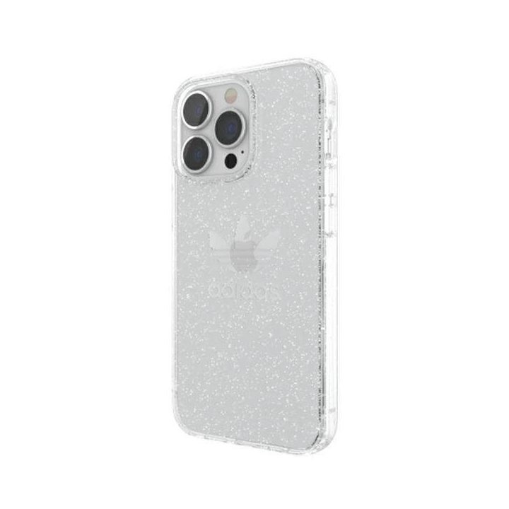 Adidas OR apsauginis iPhone 13 Pro / 13 6,1 skaidrus korpusas su blizgučiais, skaidrus 47120