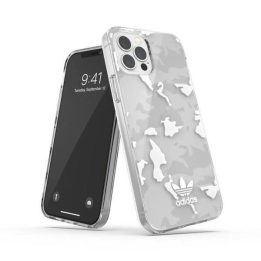 Adidas OR SnapCase Camo iPhone 12/12 Pro skaidrus/baltas 43705