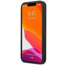 AMG AMHCP14MGSEBK iPhone 14 Plus 6,7 , juodas / juodas deklas, odinis, su įspaustomis linijomis