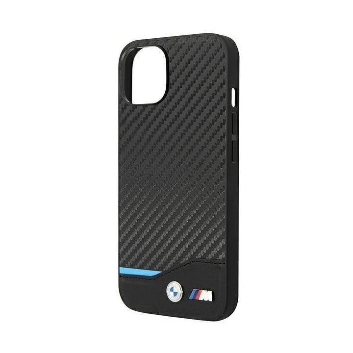 Dėklas BMW BMHCP14M22NBCK iPhone 14 Plus 6,7 juodas / juodas Odinis Anglis