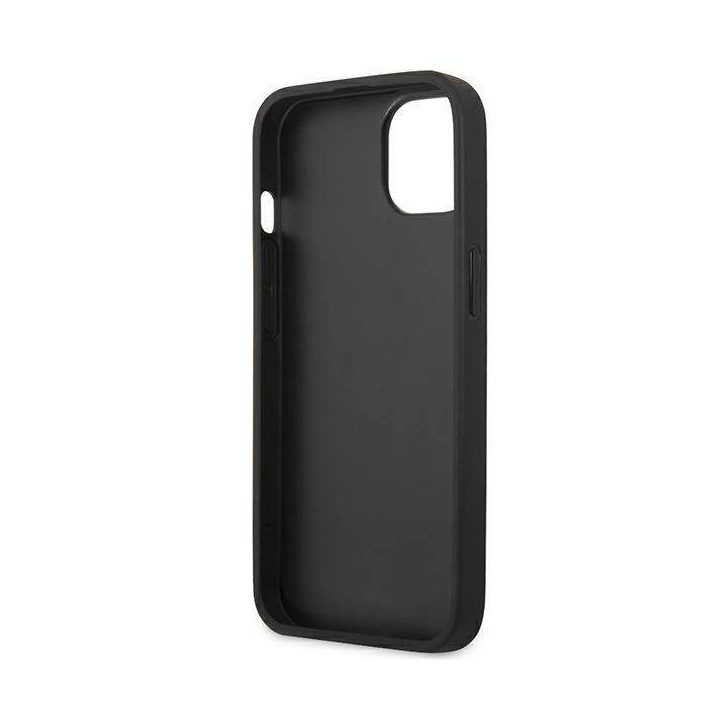 Dėklas BMW BMHCP14MSLLBK iPhone 14 Plus 6.7 juodas / juodas Odinis antspaudas