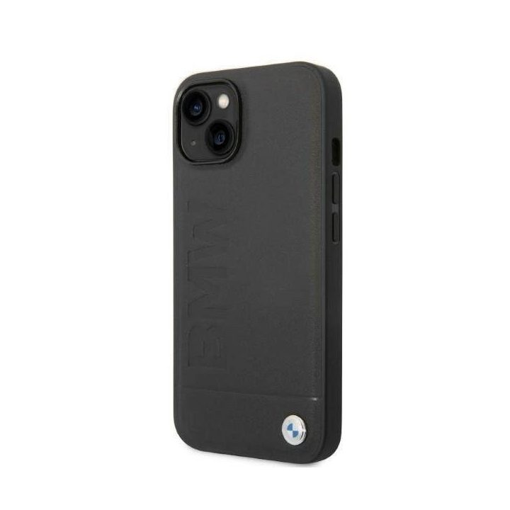 Dėklas BMW BMHMP14SSLLBK iPhone 14 6.1 juodas / juodas deklas Signature Logo Imprint Magsafe