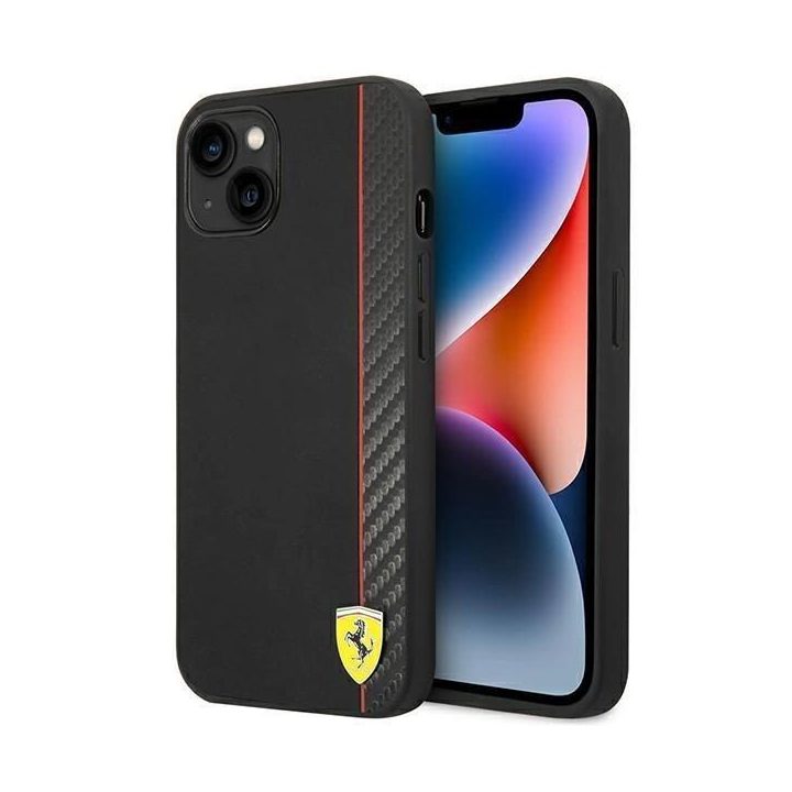 Ferrari FEHCP14MAXBK iPhone 14 Plus 6,7 juodos/juodos spalvos deklas Anglis