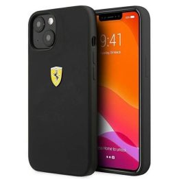 Ferrari FESSIHCP13SBK iPhone 13 mini 5,4 juodas/juodas deklas Silikonas