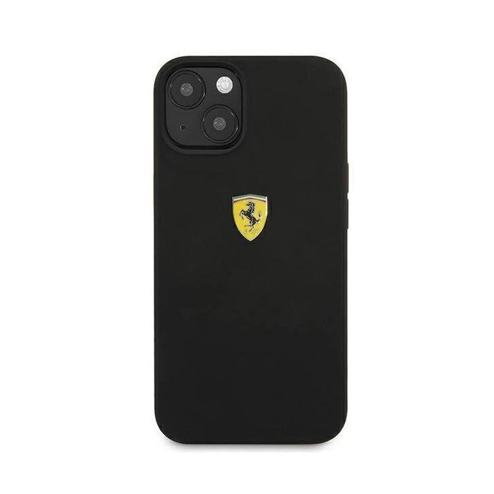 Ferrari FESSIHCP13SBK iPhone 13 mini 5,4 juodas/juodas deklas Silikonas