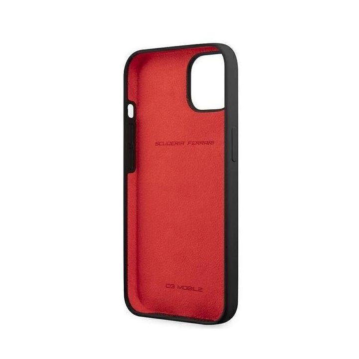 Ferrari FESSIHCP13SBK iPhone 13 mini 5,4 juodas/juodas deklas Silikonas