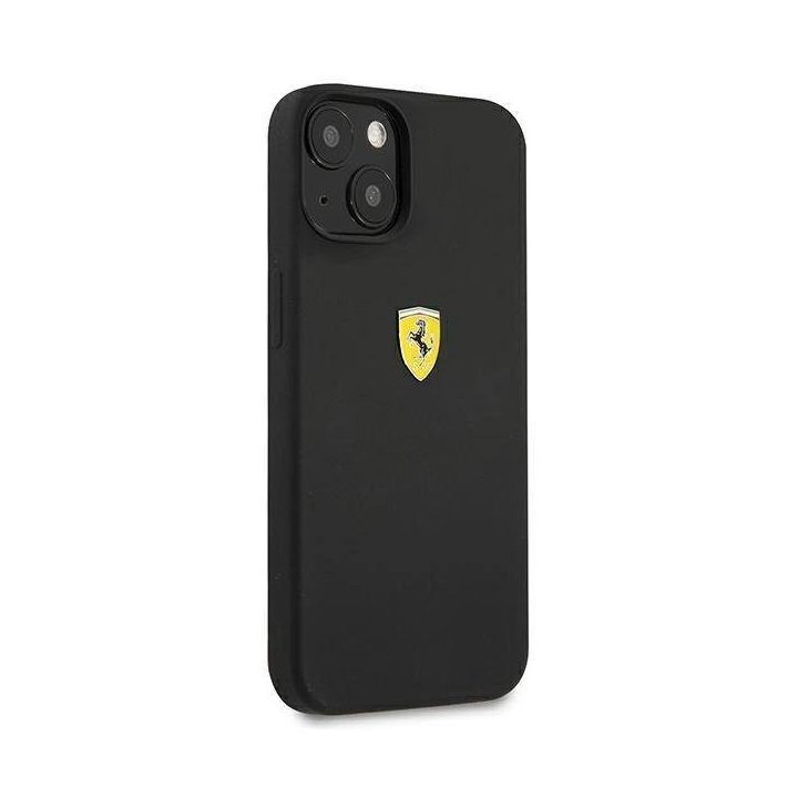 Ferrari FESSIHCP13SBK iPhone 13 mini 5,4 juodas/juodas deklas Silikonas